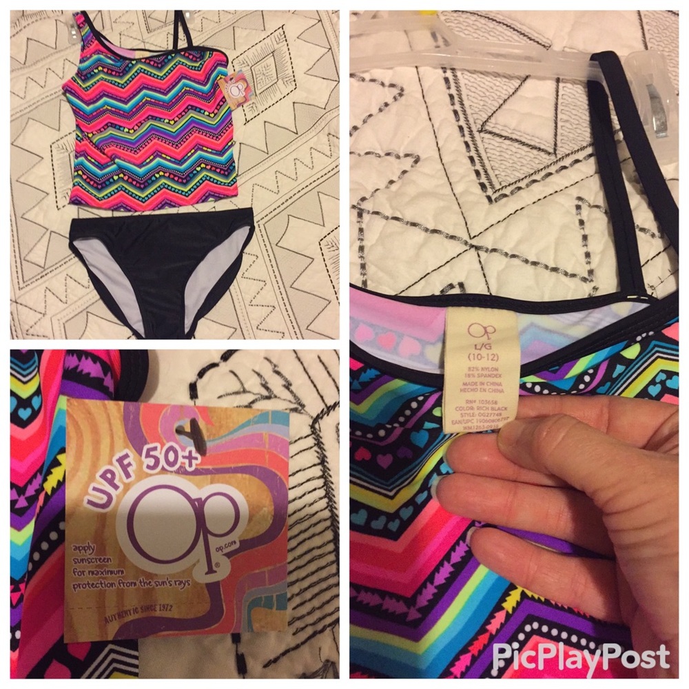 Girl SWIM TANKINI TWO PIECE WITH TAGS!